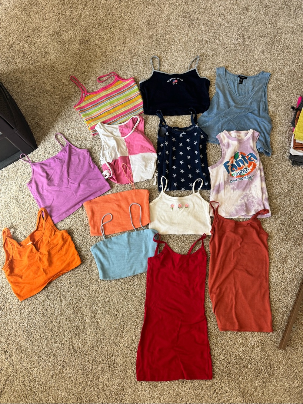 13 for 1, women summer tanks, fit size small